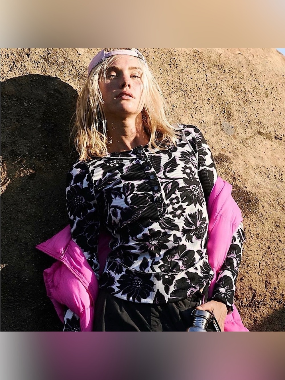 Nwt Free People Movement Rally Printed Layer - Picture 2 of 4